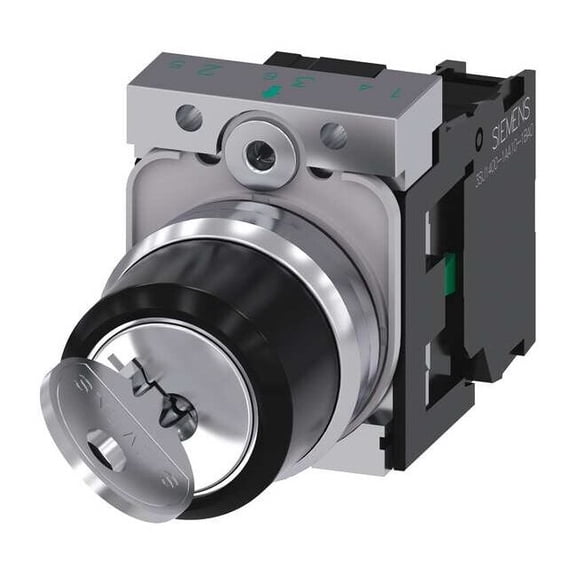 Siemens Non-Illuminated Selector Switch, 1NO, Silver 3SU1150-4BF11-1BA0