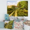 thumbnail image 2 of Designart ' Vital Country Road During Summer ' Traditional Canvas Wall Art Print, 2 of 4
