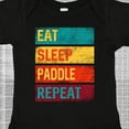 thumbnail image 4 of Inktastic Stand Up Paddle Boarding Eat Sleep Paddle Repeat Boys or Girls Baby Bodysuit, 4 of 5