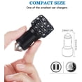 thumbnail image 2 of Dual USB Car Charger, Car Adapter Bling Bling Rhinestones Crystal Car Decorations for Fast Charging Car Decors for iPhone Xs Max X Plus, iPad Pro/Mini, Samsung, 2 of 7