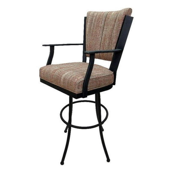 Swivel Tilt Extra Tall 34" (35") Metal Bar Stool Montana on Noam Base