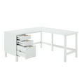 thumbnail image 3 of Better Homes & Gardens Lillian Fluted L-Shape Desk for Home Office, White, 3 of 8