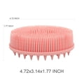 thumbnail image 2 of 2Pack Silicone Body Scrubber and Hair Shampoo Brush, 2 in 1 Bath and Shampoo Brush, Scalp Back Massager,Exfoliating Silicone Loofah Shower Kit for Wet and Dry Use (Pink and Blue), 2 of 5