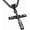 Black, variant on Softball Bat Cross Pendant, I CAN DO ALL THINGS STRENGTH Bible Verse Stainless Steel Necklace