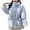 Blue, variant on Htigea Clearance Womens Winter Long Sleeve Zip Puffer Jacket Stand Collar Baggy Short Down Coats with Drawstring Pockets Today Sales Black,XL