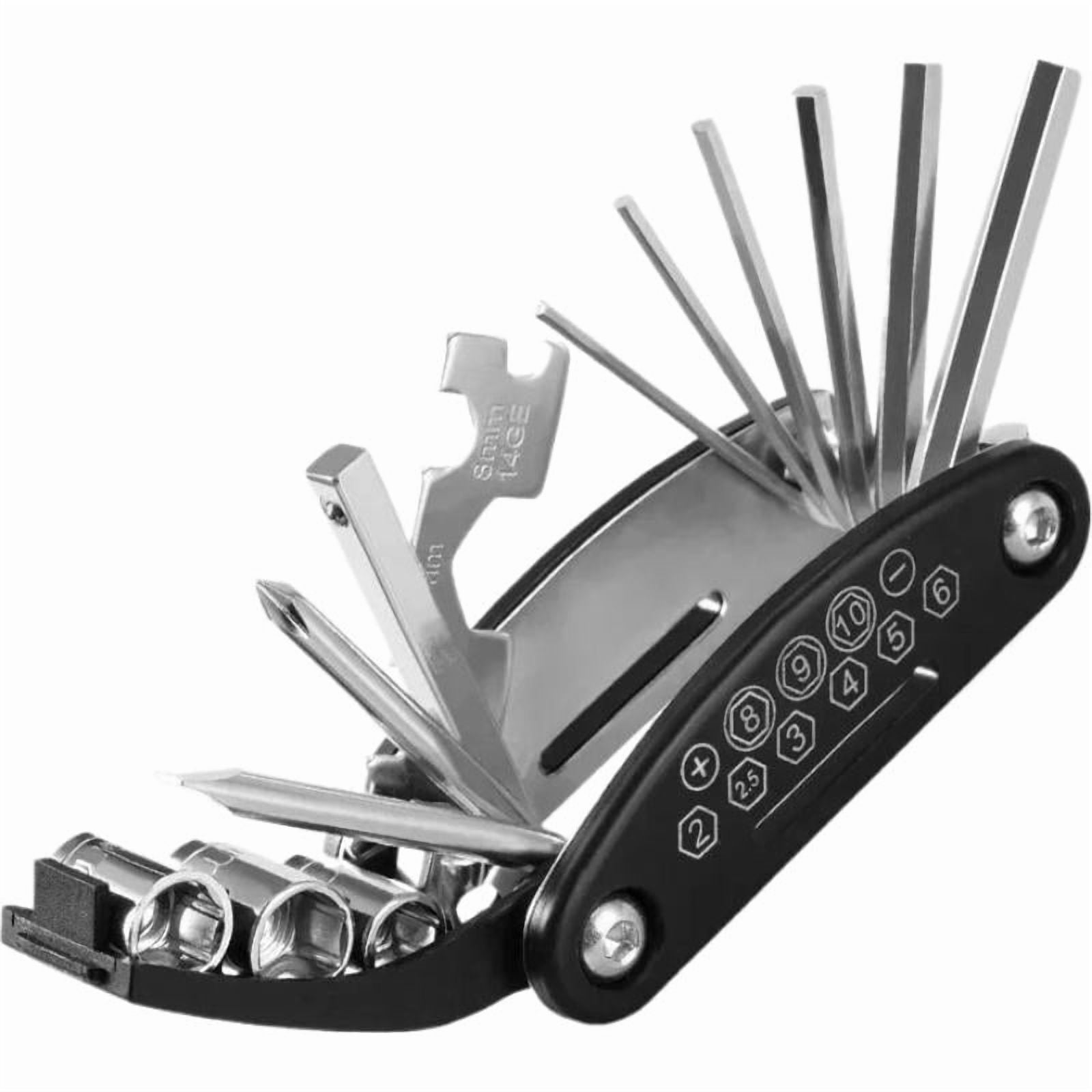 OADUKQ Black 16-in-1 Multi-Tool Vehicle Repair Accessory Design for Vehicle Repair Use