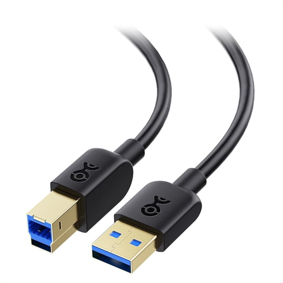 5Gbps Long USB 3.0 Cable, USB A to B Cable, 10ft, Black