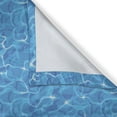 thumbnail image 4 of Ambesonne Aqua Valance Pack of 2, Vivid Water Surface Waves, 54"X12", Blue Aqua White, 4 of 5
