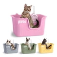 thumbnail image 1 of Arenero Para Gato Caja De Arena Mediano Con Pala Esquimal Pets Color Rosa, 1 of 6