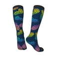 thumbnail image 4 of Fotbe Abstract Bright Pineapple Fruit Retro print Women's Men's Novelty Crew Socks Cotton Socks Knee High Socks for Walking,Running,Nurses,Pregnancy, 4 of 9