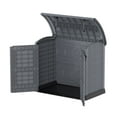 thumbnail image 6 of Duramax CedarGrain StoreAway 1200L Arch Lid Deck & Garden Storage Box, Grey, 6 of 10