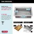 thumbnail image 5 of DELTA Lorelai 30 Workstation Kitchen SinkDrop-In Top Mount16 GaugeStainless Steel Single Bowl withWorkFlow Ledge and Accessories, 5 of 15