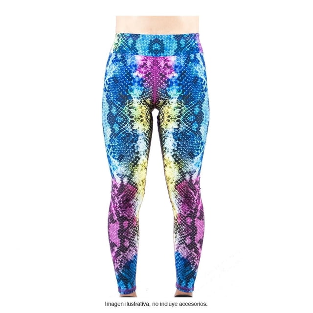 Leggins Deportivo Fit Pants Co. NIP Unitalla Animal Print Morado