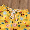 thumbnail image 2 of Baby Toddler Boys Printed Swim Shorts Bathing Suit Beach Pool Boy Swim Trunks (Watermelon, 18-24 Months), 2 of 4