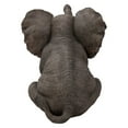thumbnail image 4 of Hi-Line Gift Ltd. Elephant Baby Sitting with Trunk Up Statue, 4 of 5