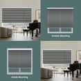thumbnail image 2 of Superjoe 34W X 72"H Dual Layer Zebra Roller Shades Cordless Blinds for Windows,Sheer or Privacy,Gray, 2 of 9