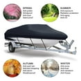 thumbnail image 6 of Trailerable Boat Cover, Waterproof Bass Boat Cover with Storage Bag Fit V-Hull, Tri-Hull, Fishing Boat, Runabout, Bass Boat, 17-19ft, 6 of 8
