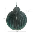 thumbnail image 2 of Folding Ball Paper Ornament 4.72" Green - Set of 12, 2 of 3