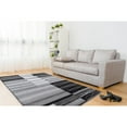 thumbnail image 4 of MDA Home Glamour Abstract Black/Gray Polypropylene Area Rug - 2'1" x 3'3", 4 of 4