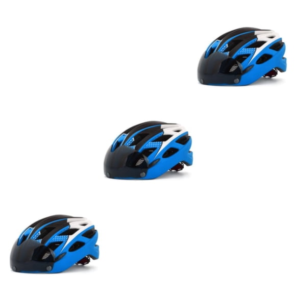 Eigraketly Casco de bicicleta ligero para hombres adultos Protección de seguridad y portabilidad Casco de ciclismo combinado Azul y blanco Type1 NO1