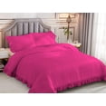 thumbnail image 2 of 5 Piece Luxury Vintage Ruffle Pattern Comforter By D.N.G. BEDDINGS Set Premium Super Soft, All Season, 800 Thread Count 100% Egyptian Cotton King/California King Size Hot Pink Color, 2 of 8