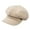 Light Brown, variant on Fashion Beret Hat Solid Color Short Brim Round Dome Logo Print Artist Beret Cap for Women Girls
