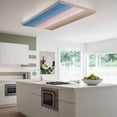 thumbnail image 3 of Pink Blue Brown Magnetic Fluorescent Light Covers for Ceiling Lights 2x4Ft, Farmhouse Gradient Wooden Plank Art Office Classroom Kitchen Drop Ceiling Light Covers Lighting Filters Shade Panel 3 Packs, 3 of 9