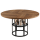 thumbnail image 1 of Yeshouse Mesa de comedor redonda de 120 cm para 4-6 personas, con estante de almacenamiento y marco de metal resistente, ideal para cocina, sala, apartamento y oficina, 1 of 8