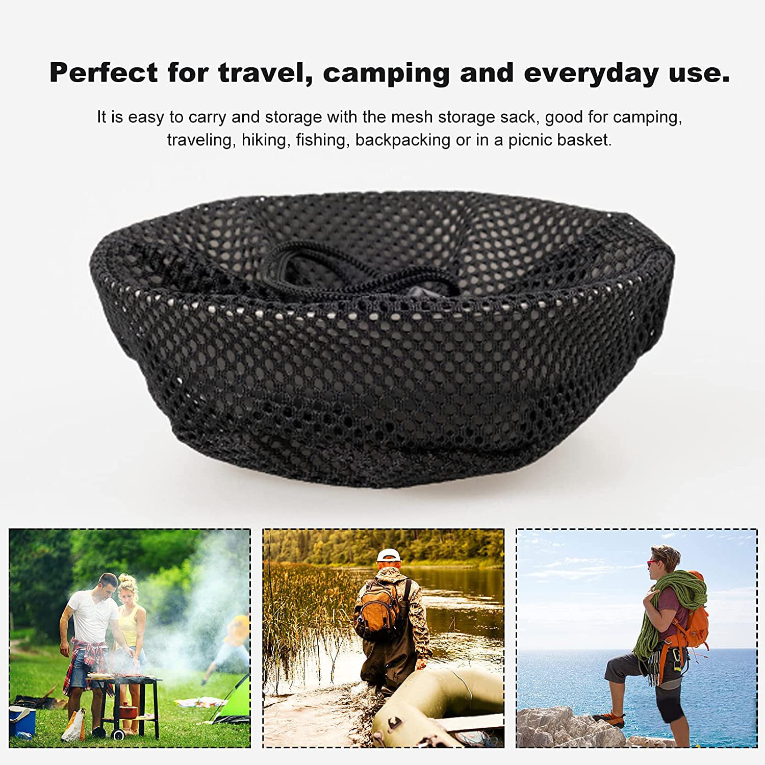 Ultralight Thickened Stainless Steel Plate Outdoor Camping Hiking Tableware 