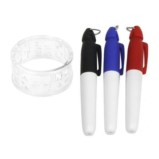 Conjunto de Herramientas Esenciales Sunnimix para Mejorar tu juego de golf 3 marcadores en Blanco 3 piezas