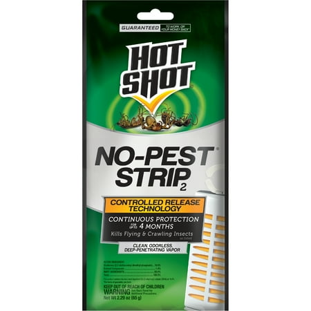 Hot Shot No-Pest Strip2, Kills Flying & Crawling Insects, 1 Count