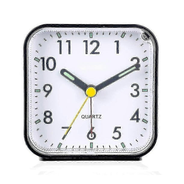 Silent Battery Operated Alarm Clock for Bedroom - No Ticking Sound for Peaceful Sleep Environment