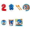 Sonic Boom Sonic The Hedgehog Party Supplies Party Pack For 32 With Red #2 Balloon