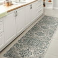 thumbnail image 4 of JONATHAN Y SANTA MONICA 2 x 8 Runner Rug, Estrella Bohemian Medallion Textured Weave - Teal/Gray, SMB105C-28, 4 of 5
