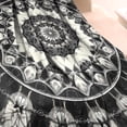 thumbnail image 3 of Black White Tie Dye Mandala Pattern Blanket,Comfortable Soft Lamb Wool Throw Blanket,All Season,Warm Lightweight Blankets for Sofa Bed Couch Living Room Chair,60"x80", 3 of 4