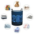 Vsdgher 2025 Happy New Year 5 Waterproof Round Large Laundry Basket