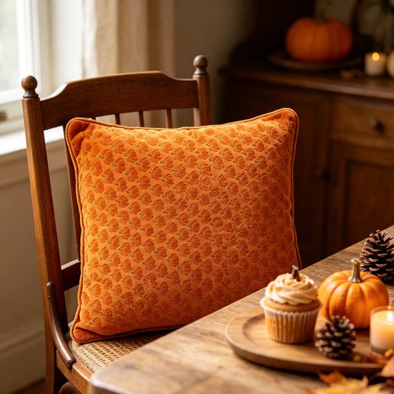 AZXY Halloween Throw Pillow Covers, Cute Pumpkin Pattern Soft Velvet Pillow Cases 18x18 Inch, Decorative Cushion Covers for Halloween Decor, Home Sofa Couch Living Room Holiday Party Decoration