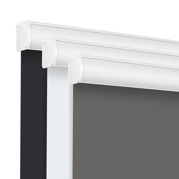 Grandekor Cordless Roller Shades for Windows, Blackout Blinds Room Darkening Pull Down Shades with Free-Stop System, Thermal Insulated UV Protection for Home Office 27x72" Dark Gray
