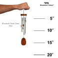 thumbnail image 4 of Woodstock Windchimes Woodstock Charm Chime Hero, Wind Chimes For Outside, Wind Chimes For Garden, Patio, and Outdoor Décor, 16"L, 4 of 7