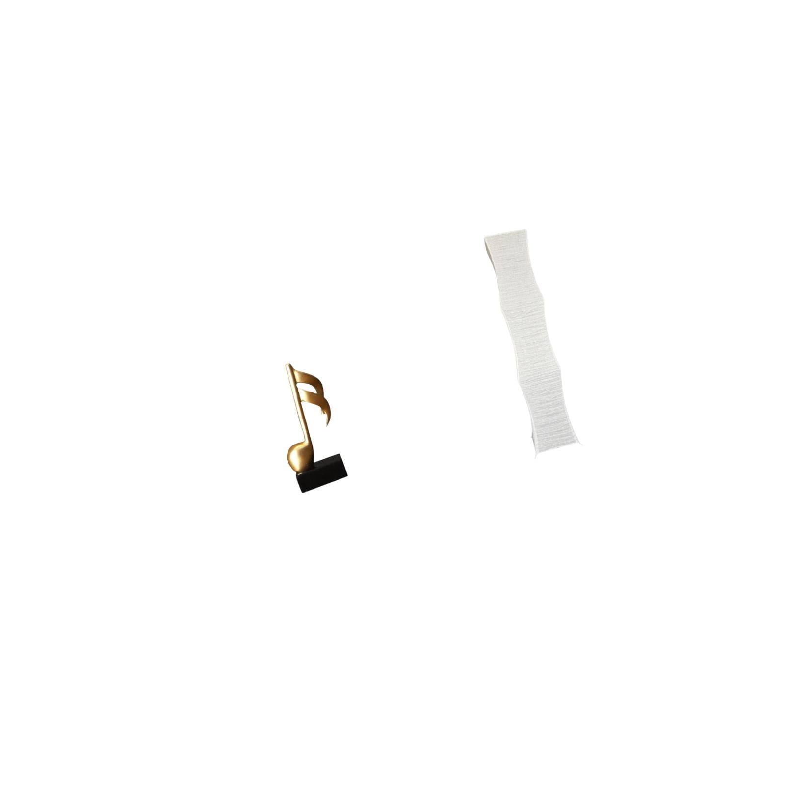 Desktop Figurine Music Note Sculpture Floor Lamp Shade Resin Material for Living Room Office Bedroom Decoration
