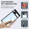 thumbnail image 5 of Black Case for Google Pixel 7a, Shockproof Military Grade Drop Protection, Anti-Fingerprint, Google Pixel 7a Phone Cases with Clear Back & Soft Black Edge Slim Silicone Cover, 5 of 12