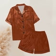 thumbnail image 4 of XIYON Women's Pajama Set Soft And Cozy Pajama Solid Color Long Sleeve Top With Pants Comfortable Loungewear For Home Relaxation And Sleep Comfy Pjs Outfits, 4 of 5