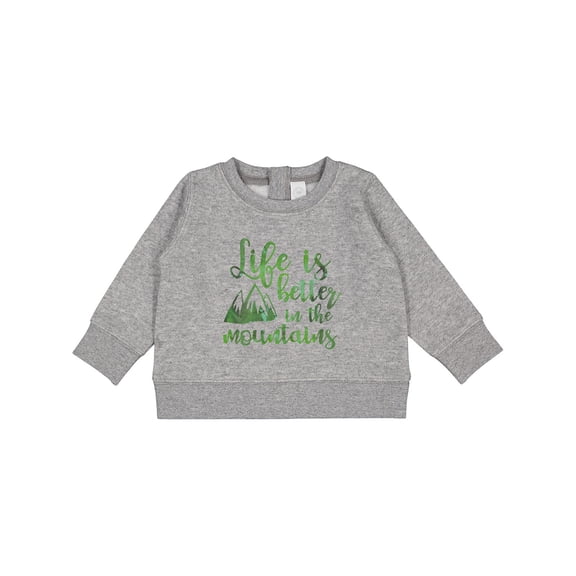 Inktastic Life's Better Mountains Baby Sweatshirt