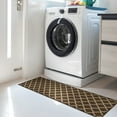 thumbnail image 5 of Ottomanson Non-Slip Hallway Runner Rug 20" x 59" Perfect for High Traffic Areas, Brown Trellis, 5 of 8