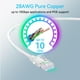 thumbnail image 5 of Patch Cables Sokqovt Cat6a Slim, 30 cm, 10 G, 550 MHz, paquete de 24 unidades, color blanco, 5 of 6