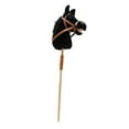 thumbnail image 3 of MERIGLARE Bâton Cheval Amusant Robuste Bâton d'Équitation pour Garçons Filles Enfants de 3 Ans+ Noir Sans Rouleau, 3 of 9