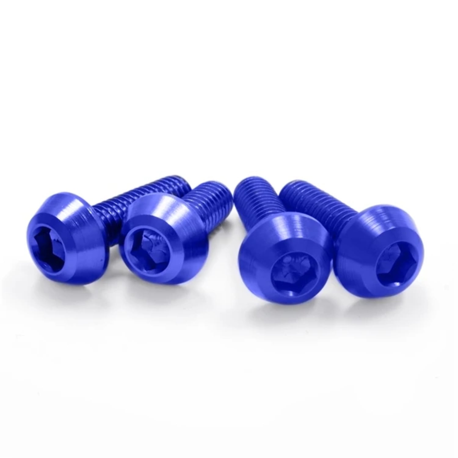 4/Pc Drc Aluminum M6 Flange Bolts 16Mm Ti-Color