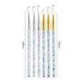 thumbnail image 7 of Pnellth 3Pcs Nail Drawing Pens Unique Pattern Ultra-thin Acrylic Nail Art Carving Pens DIY Manicure Gadget for Women Golden, 7 of 7