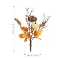 thumbnail image 2 of TINGXIN Fall Floral Stems, Fall Artificial Flowers with Pumpkins, Wire-Reinforced Bendable Stems, for Vases/Wreaths/Centerpieces, Thanksgiving, Halloween, (Style A), 2 of 5