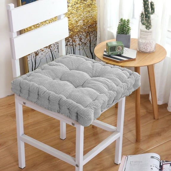 Honmine 17.7x17.7 Inch Thickened Square Seat Cushion, Soft Floor Cushion for Office Chair, Extra Thick Pad for Gaming, Picnic, and Dining Chair